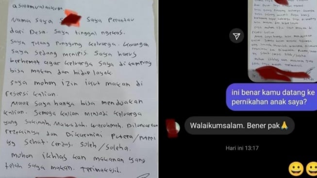 Pengantin Ini dapat Amplop dari Perantau, Isinya Terima Sepucuk Surat