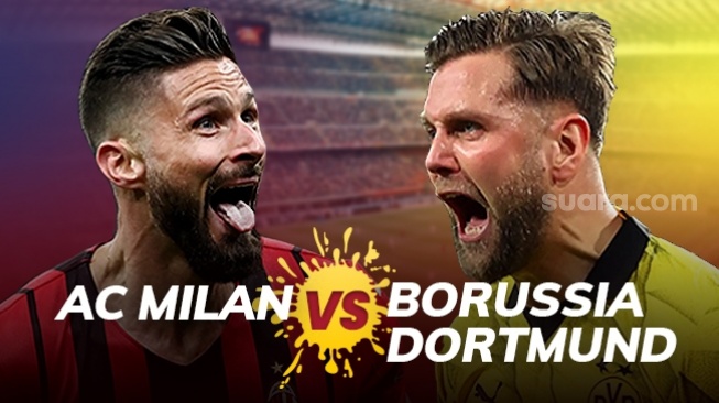 Link Live Streaming AC Milan vs Borussia Dortmund, Liga Champions 29 November