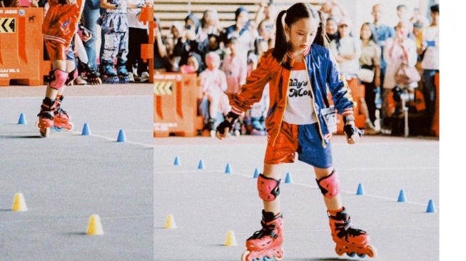 Momen Gempi Lomba Sepatu Roda Tingkat Nasional. (Instagram/gadiiing)