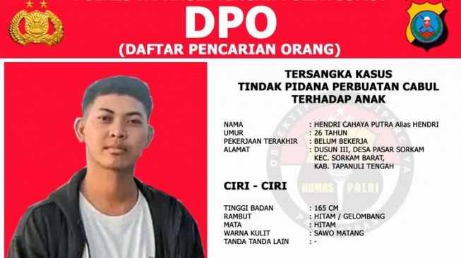 Profil dan Biodata Hendri Cahaya Putra, Predator Seksual Makan Korban 30 Anak, Dulu Ikut Lembaga Dakwah Kampus Kini DPO