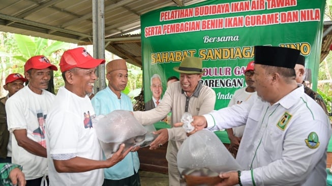 Gelar Pelatihan Budidaya Ikan Air Tawar, Relawan Sahabat Sandi Dukung Program Kedaulatan Pangan