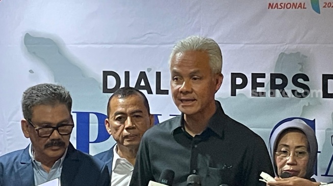 Calon presiden RI nomor urut 3, Ganjar Pranowo. (Suara.com/Bagaskara)