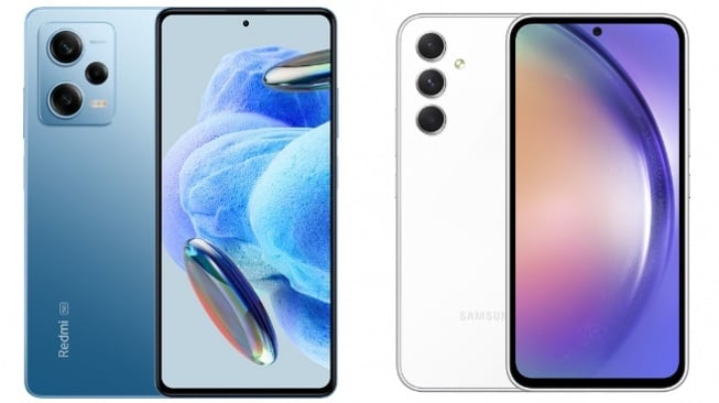 Perbandingan Spesifikasi Redmi Note 12 Pro 5G vs Samsung Galaxy A54 5G