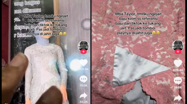 Ditiru Sedetail Mungkin, Penampakan Baju Hasil dari Tukang Jahit Bermodal Screenshot Bikin Ngakak