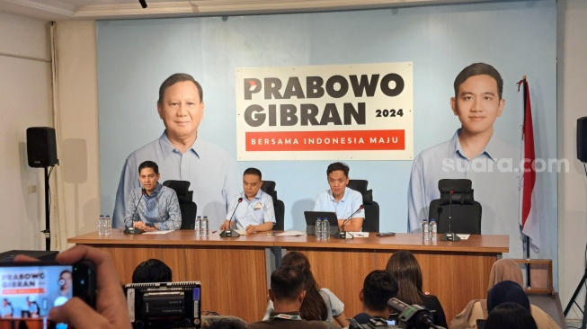 Tim Kampanye Nasional (TKN) Prabowo-Gibran. (Suara.com/Novian)