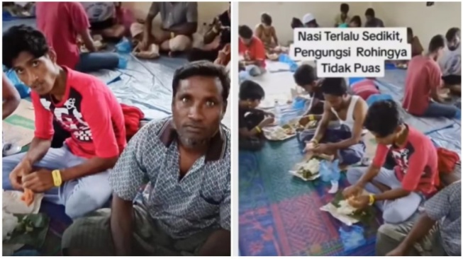 Pengungsi Rohingya Protes karena Nasi yang Diberikan Terlalu Sedikit, Netizen: Pulang Sana