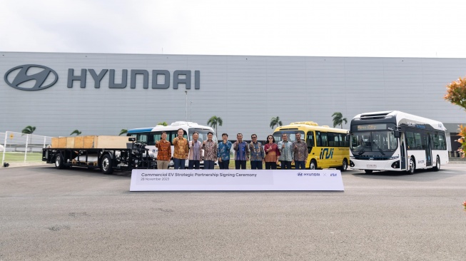 Hyundai Motor Company dan INVI Sepakati Kerjasama Terkait Kendaraan Listrik Komersial (CEV). (Foto: Hyundai)