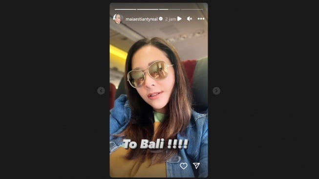 Maia Estianty perjalanan ke Bali (Instagram/@maiaestiantyreal)