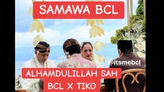 Potret pernikahan BCL dan Tiko Aryawardhana [TikTok/@ur.circles]