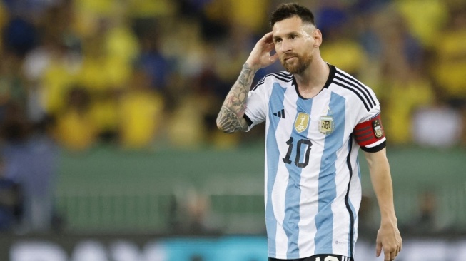Penyerang Timnas Argentina, Lionel Messi. [Daniel RAMALHO / AFP]