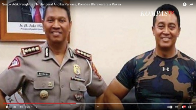 Bhirawa Braja Paksa dan Andika Perkasa (YouTube/KOMPASTV)