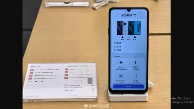 Huawei Enjoy 70 leak. (Weibo)