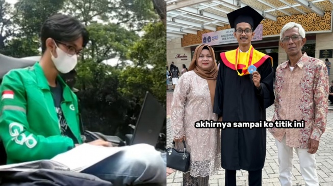 4 Tahun Jadi Pengemudi Ojol, Pria Ini Bangga Akhirnya Bisa Raih Gelar Sarjana: Perjuangannya Bikin Netizen Terharu