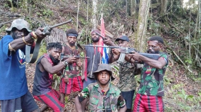 Tentara Pembebasan Nasional Papua Barat-Organisasi Papua Merdeka (TPNPB-OPM). [Sebby Sambom]