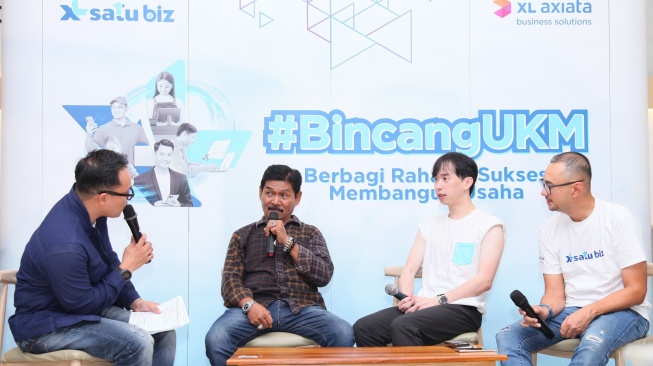 XLABS menggelar #BincangUKM dengan tema “Berbagi Rahasia Sukses Membangun Usaha”, belum lama ini di Makassar. [XL Axiata]