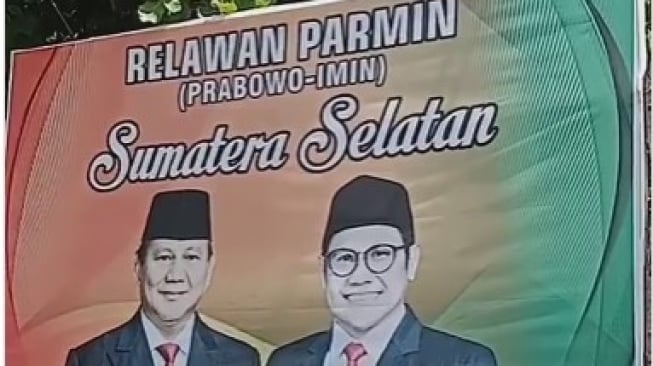 Viral Baliho Relawan Parmin Prabowo-Cak Imin, Netizen: Tipu Rakyat yang Nggak Suka Gibran