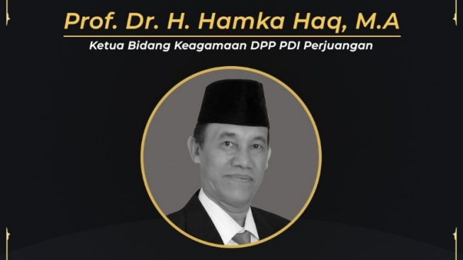 Ketua Bidang Keagamaan DPP PDIP Hamka Haq meninggal dunia. [Tangkapan layar akun IG PDIP]