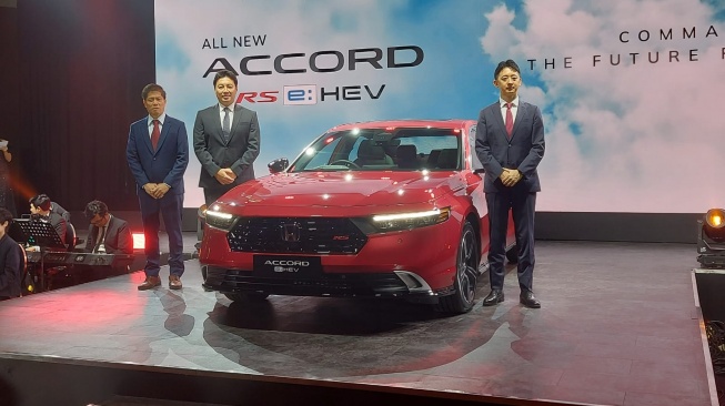 All New Honda Accord Meluncur di Indonesia, Kamis (7/12/2023). (Foto: Suara.com)