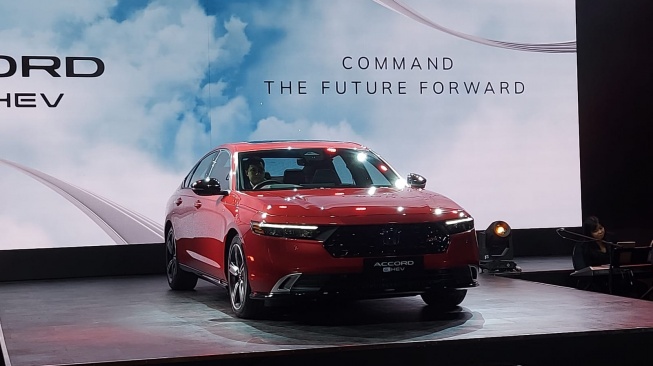 All New Honda Accord Meluncur di Indonesia, Kamis (7/12/2023). (Foto: Suara.com)