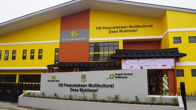 Gedung Perpustakaan Multikultural, di Desa Muktiwari, Kecamatan Cibitung, Kota Bekasi. (Dok: KB Bukopin)