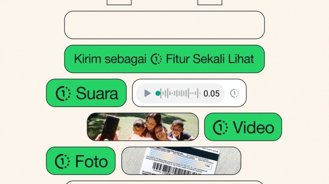 Fitur baru WhatsApp, pesan suara sekali lihat. [WhatsApp Indonesia]