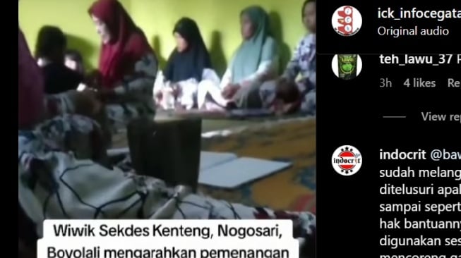 Geger Perangkat Desa di Boyolali Diduga Ancam Penerima PKH Bila Tak Pilih Salah Satu Capres, Netizen: Mencoreng Pemilu