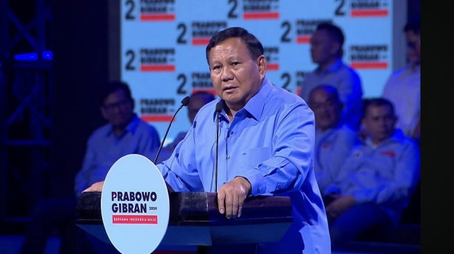 Calon presiden nomor urut 2, Prabowo Subianto. [Bidik layar]