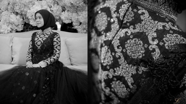 Lesti Kejora pakai gaun rancangan Ivan Gunawan saat menikah. (Instagram)