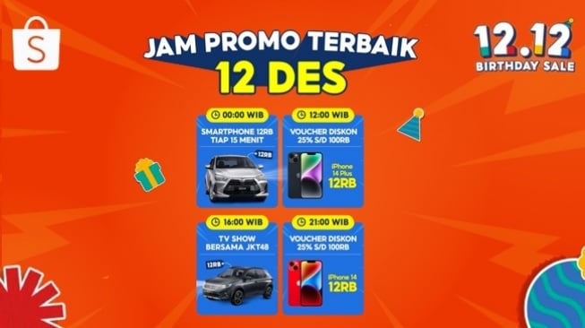 Catat Jadwalnya! Puncak Shopee 12.12 Birthday Sale Hadirkan Rangkaian Promo Menggiurkan!