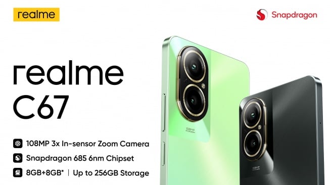 Realme C67. [Realme Indonesia]