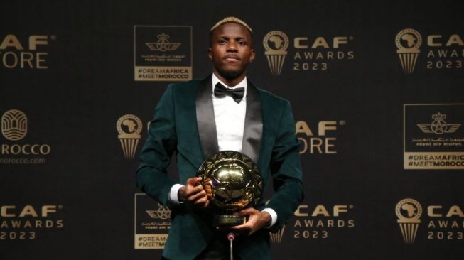 Victor Osimhen Raih Pemain Terbaik Afrika 2023, Ungguli Achraf Hakimi dan Mohamed Salah