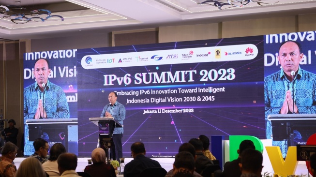 IPv6 Summit 2023 di Jakarta, Senin (11/12/2023). [Kominfo]