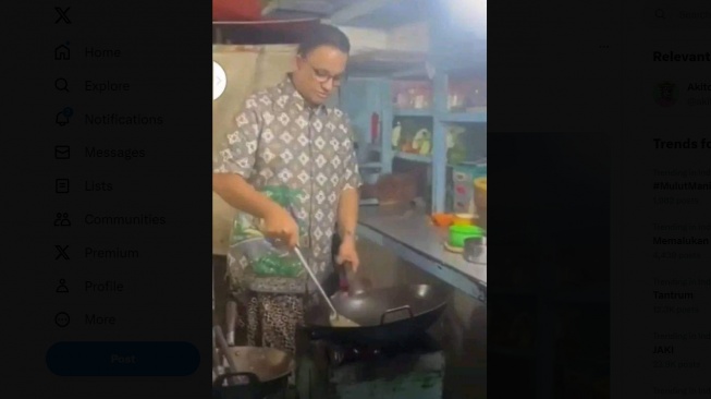 Foto Anies Baswedan Masak Nasi Goreng Viral Lagi Usai Debat Capres 2024: 'Let Him Cook!'