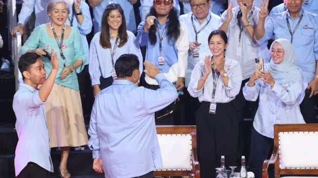 Kirana Larasati Duduk di Barisan Depan Saat Debat Capres 2024 (Instagram/@Gerindra)