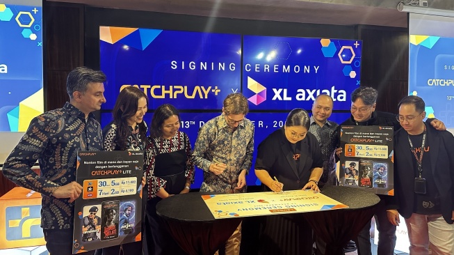 XL Axiata x Catchplay+. [XL Axiata]