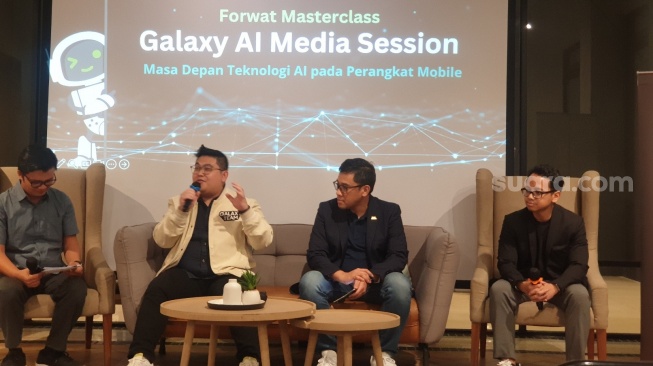 Galaxy AI Media Session: Masa Depan Teknologi AI pada Perangkat Mobile di Jakarta, Kamis (14/12/2023). [Suara.com/Dythia Novianty]