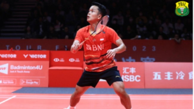 Anthony Ginting tundukkan Shi Yu Qi pada BWF World Tour Finals 2023 seperti ketika kalahkan Kodai Naraoka Instagram/(@badminton.ina)