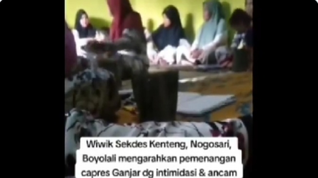 Viral Perangkat Desa di Boyolali Paksa Warga Pilih Capres Ganjar, Ancam Cabut PKH