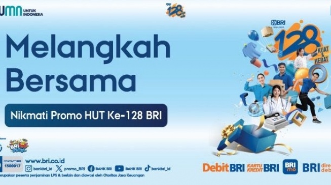 HUT ke-128 BRI, Nasabah Bisa Nikmati Promo Meriah di Berbagai Merchant