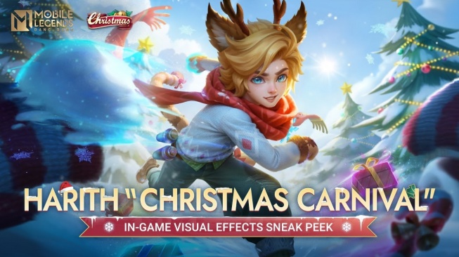 Hero Harith dalam skin Natal di Mobile Legends. [YouTube/Mobile Legends Bang Bang]