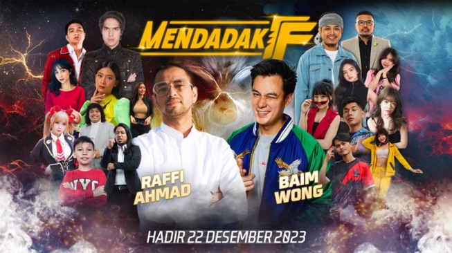 Raffi Ahmad vs Baim Wong, Duel Panas di 'Mendadak Free Fire'