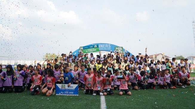 Turnamen sepak bola putri usia dini, MilkLife Soccer Challenge. [Dok. Istimewa]