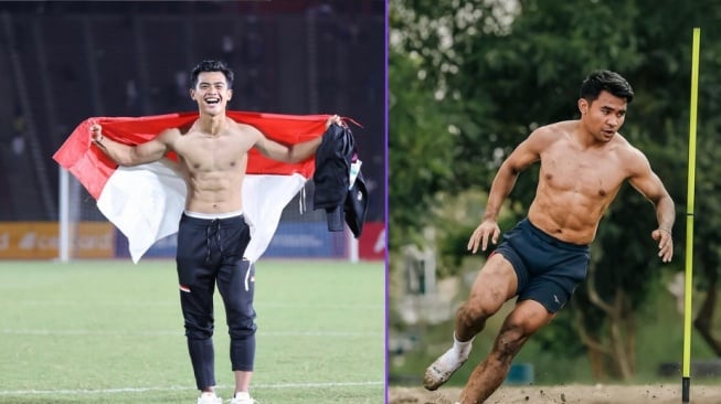 Adu Gaya Telanjang Dada Asnawi Mangkualami vs Pratama Arhan: Siapa Lebih Six Pack?