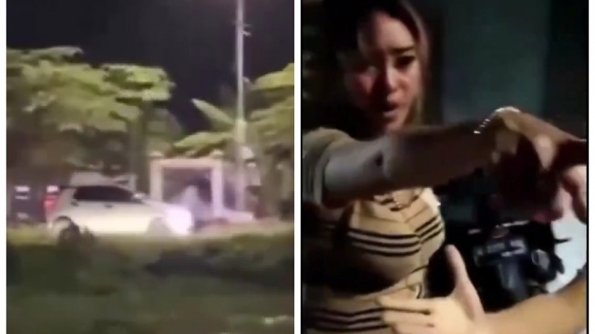 Viral Perempuan Diduga Mabuk Bawa Mobil Ugal-ugalan, Nyaris Tabrak Warga Sedang Tahlilan