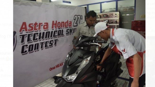 Deden Yoesup Maulana saat mengikuti Kontes SMK Regional Jakarta-Tangerang 2024 untuk tingkat guru [Wahana Honda].