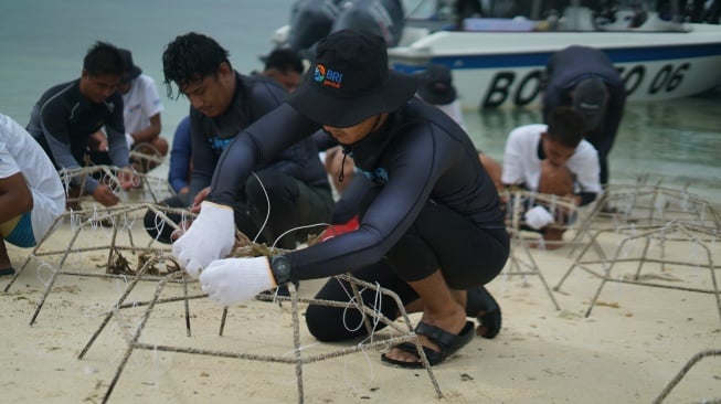 Geliat Kelompok Maratua Lestarikan Terumbu Karang Bersama BRI Peduli