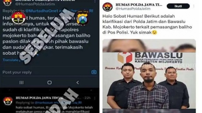 Polda Jatim Sebut Baliho Capres di Pos Polisi Dipasang Bawaslu, Kok Bisa? Begini Penjelasannya