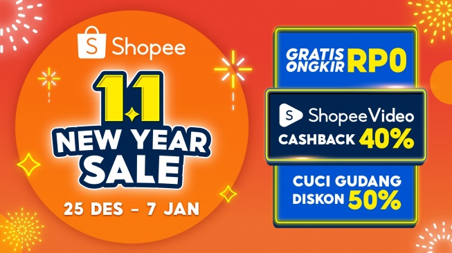 Menutup Tahun Dengan Kegiatan Menyenangkan Bersama Shopee 1.1 New Year Sale