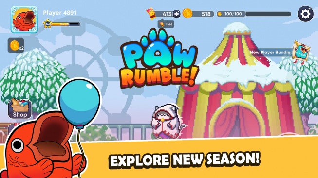 The Paw Rumble game is made by Nuon, a subsidiary of Telkom.  (Google Play Store)