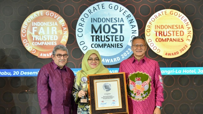 Konsisten Terapkan Tata Kelola Perusahaan yang Baik, PT Pegadaian Raih Penghargaan The Most Trusted Company